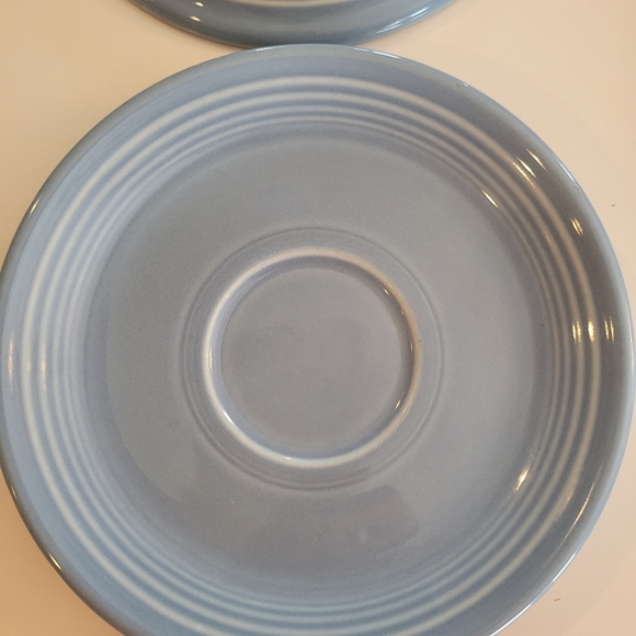 2 Sets Post-86 Fiesta Periwinkle Blue Cups & Saucers~ Fiestaware ~ Retired Color - Picture 12 of 16